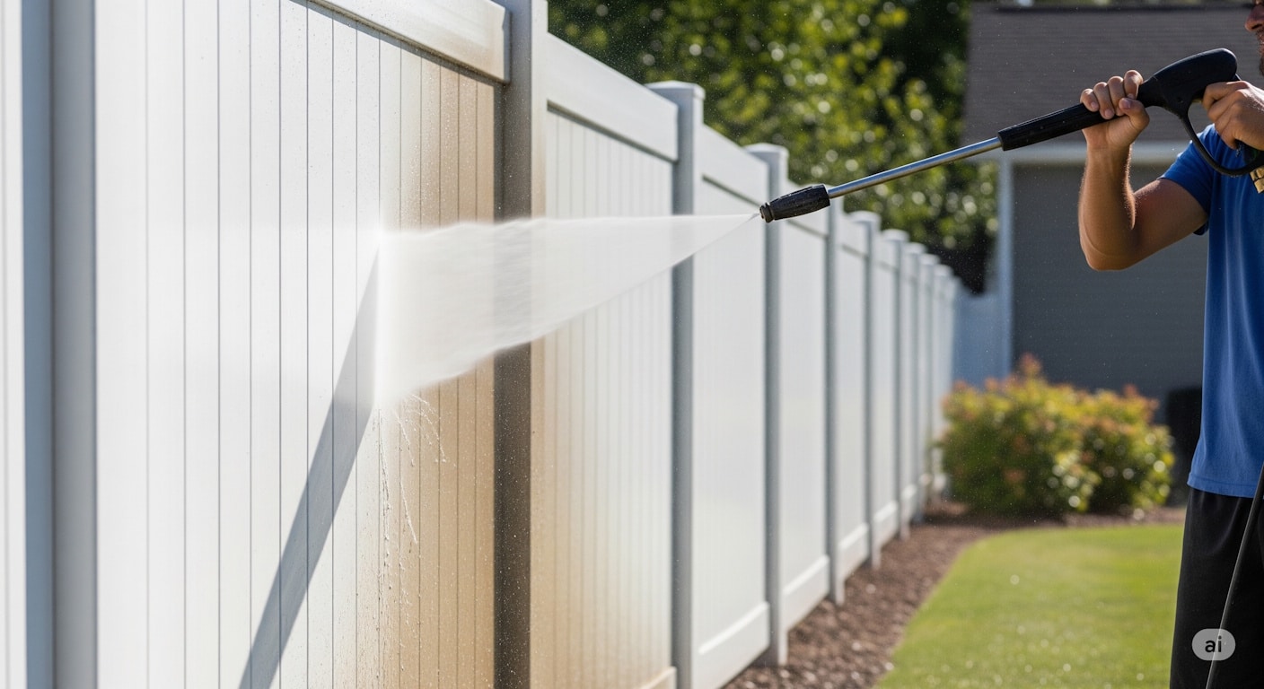 Vinyl & Wood Fence Pressure Washing Pocatello ID